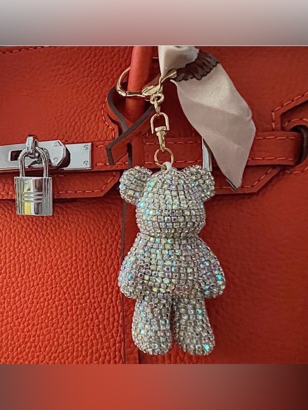 CRYSTAL BEAR Bag Charm / Keychain